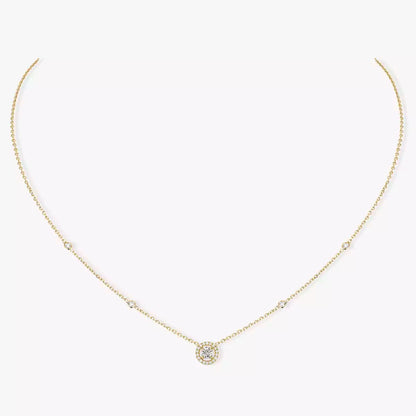 [LUXE]Diamond Necklace 0,20ct Brilliant Shape Joy