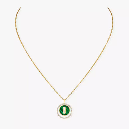 [LUXE]Lucky Move Diamond Necklace in Rose Gold and White Mother-of-Pearl