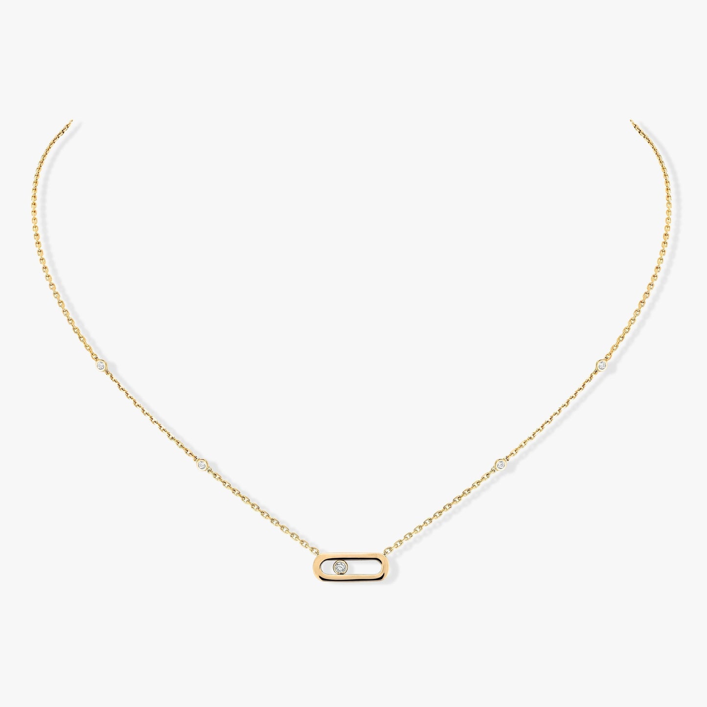 [LUXE]MOVE UNO DIAMOND NECKLACE