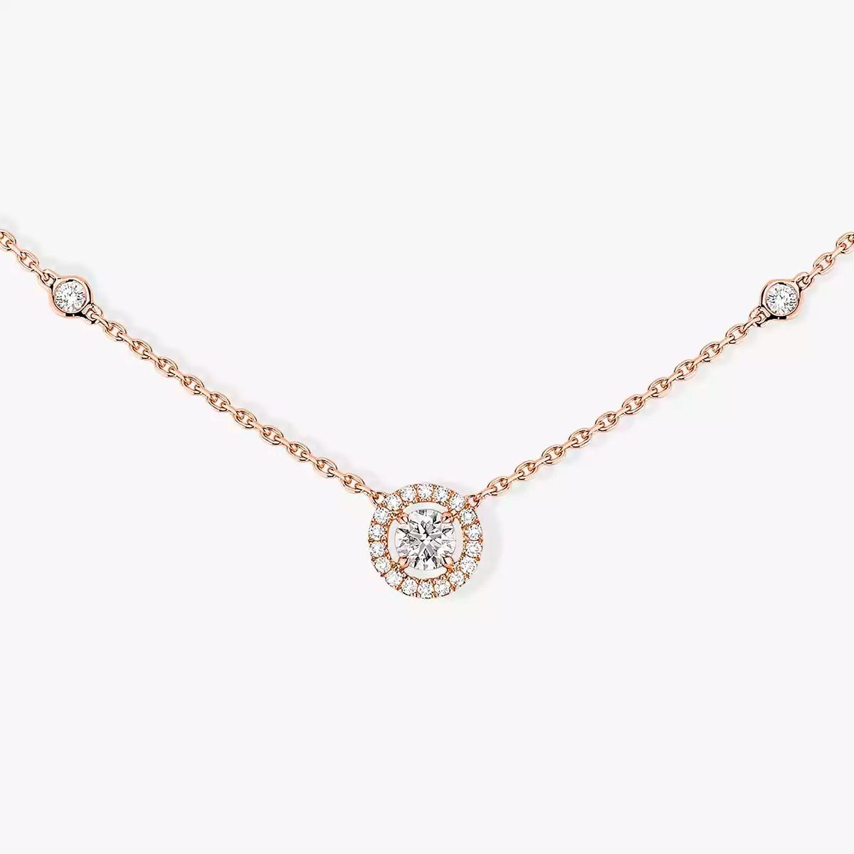 [LUXE]Diamond Necklace 0,20ct Brilliant Shape Joy