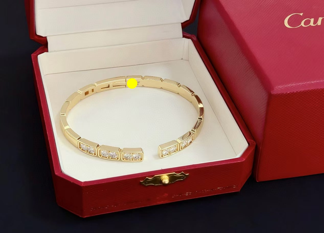 [LUXE jewelrys]LOVE DIAMOND OPEN  BRACELET