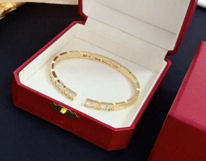 [LUXE jewelrys]LOVE DIAMOND OPEN  BRACELET