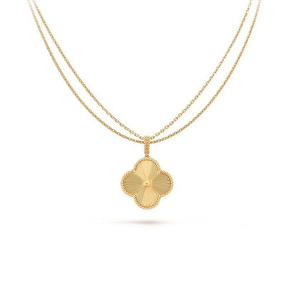 [LUXE]CLOVER 25MM PEDANT NECKLACE GOLD