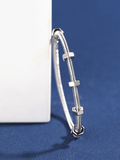 [LUXE jewelrys]CT THREADED BRACELET