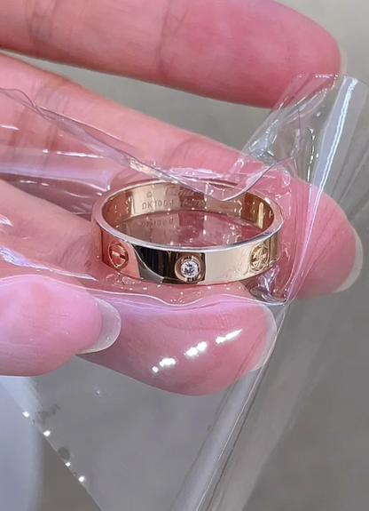 [LUXE]LOVE RING 4MM 1 DIAMOND