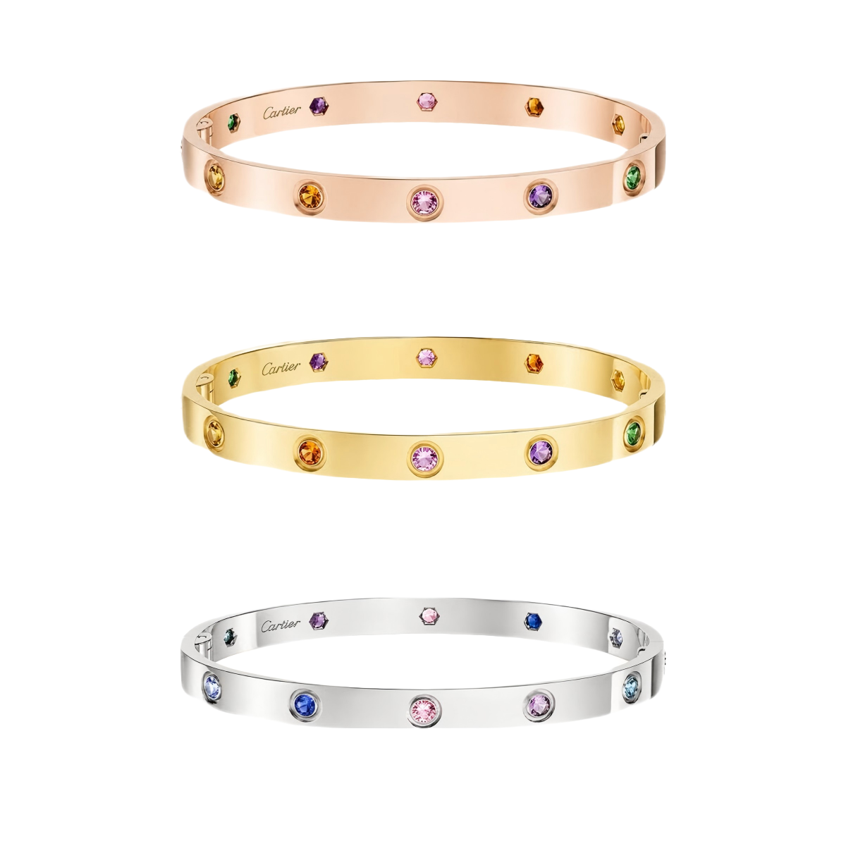 [LUXE]2026 RAINBOW LOVE BRACELET 6.1MM  10 DIAMONDS