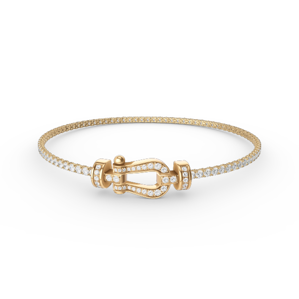 [LUXE]FORCE  HORSESHOE  DIAMOND TENNIS BRACELET