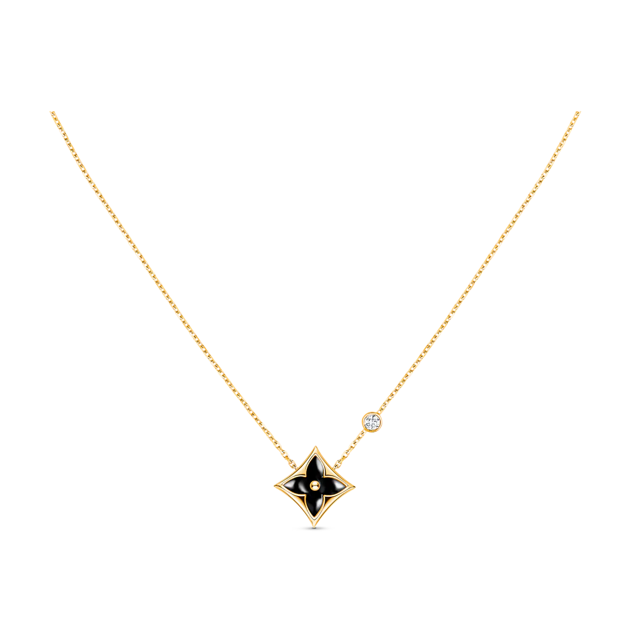 [LUXE]STAR BLACK MOP NECKLACE
