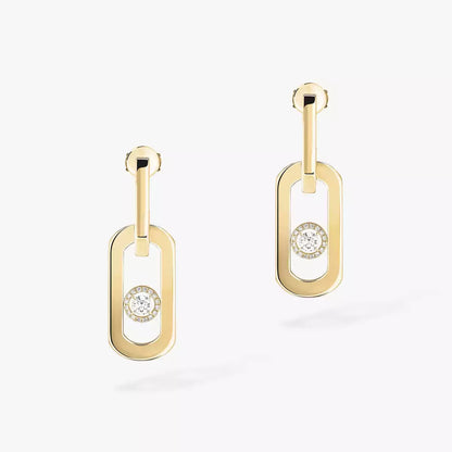 [LUXE]So Move XL Diamond Pendant Earrings