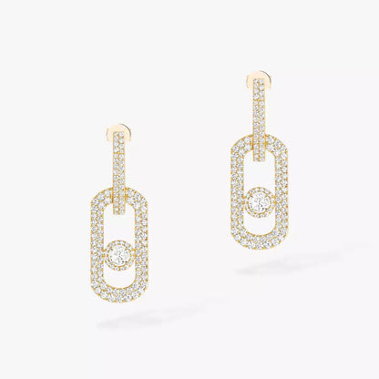 [LUXE]So Move XL Pave_-Set Diamond Pendant Earrings