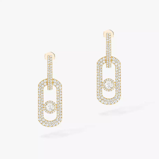 [LUXE]So Move XL Pave_-Set Diamond Pendant Earrings
