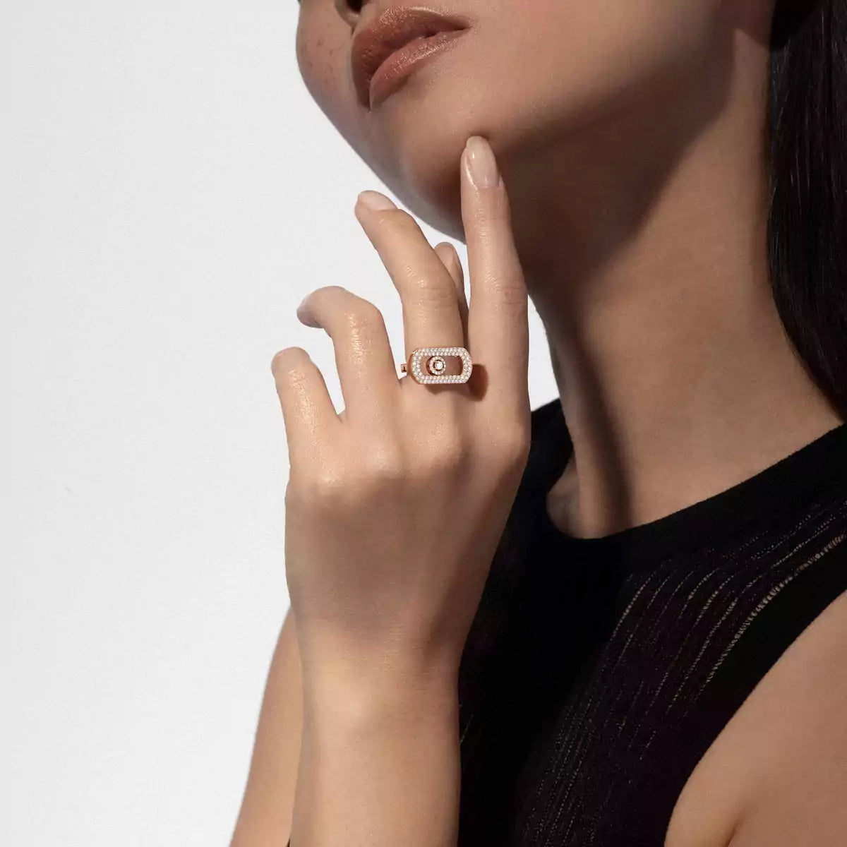 [LUXE]So Move Pave_-Set Diamond Ring