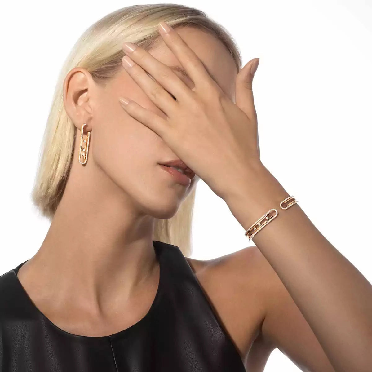[LUXE]Diamond Pendant Earrings Move 10Th