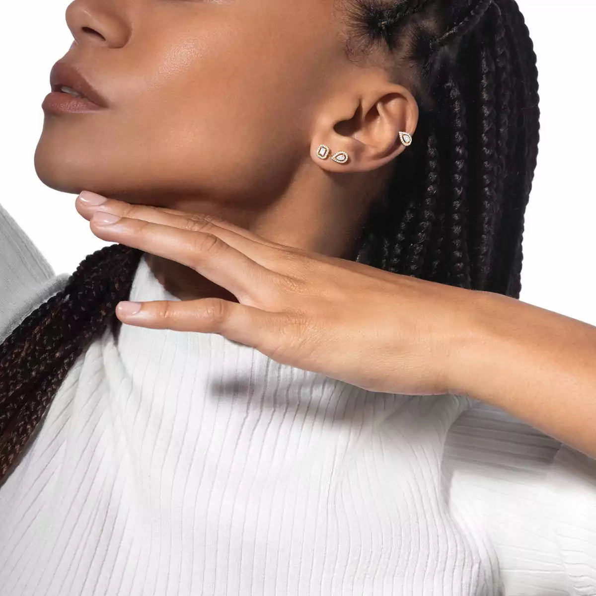 [LUXE]Diamond Earrings 0,10ct My Twin 1+2