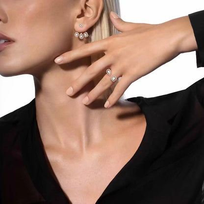 [LUXE] My Twin Trio  Diamond Earrings