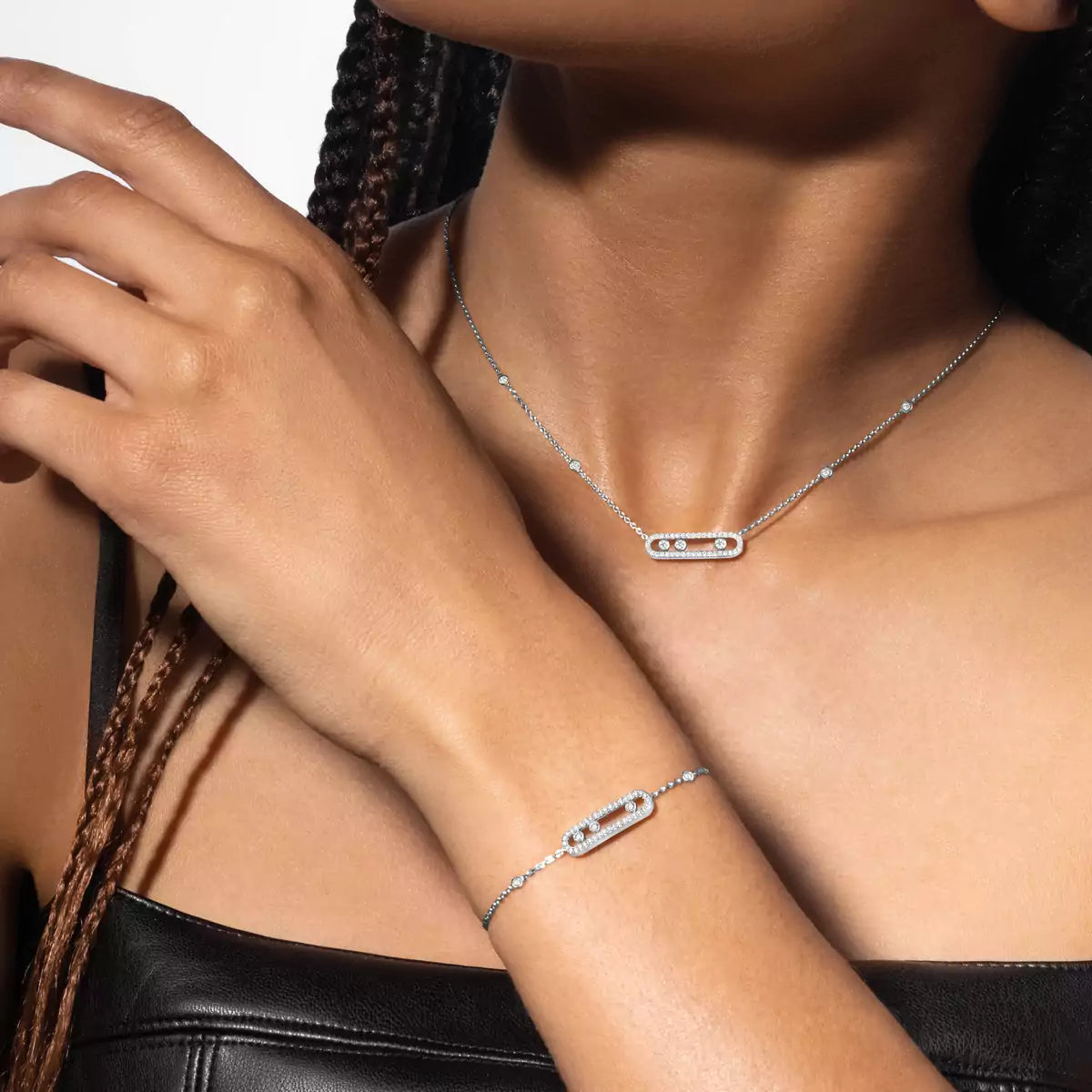 [LUXE]Pavé Baby Move Diamond Bracelet