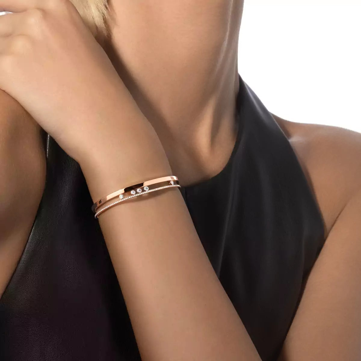 [LUXE]Move Romane Diamond Bangle Bracelet
