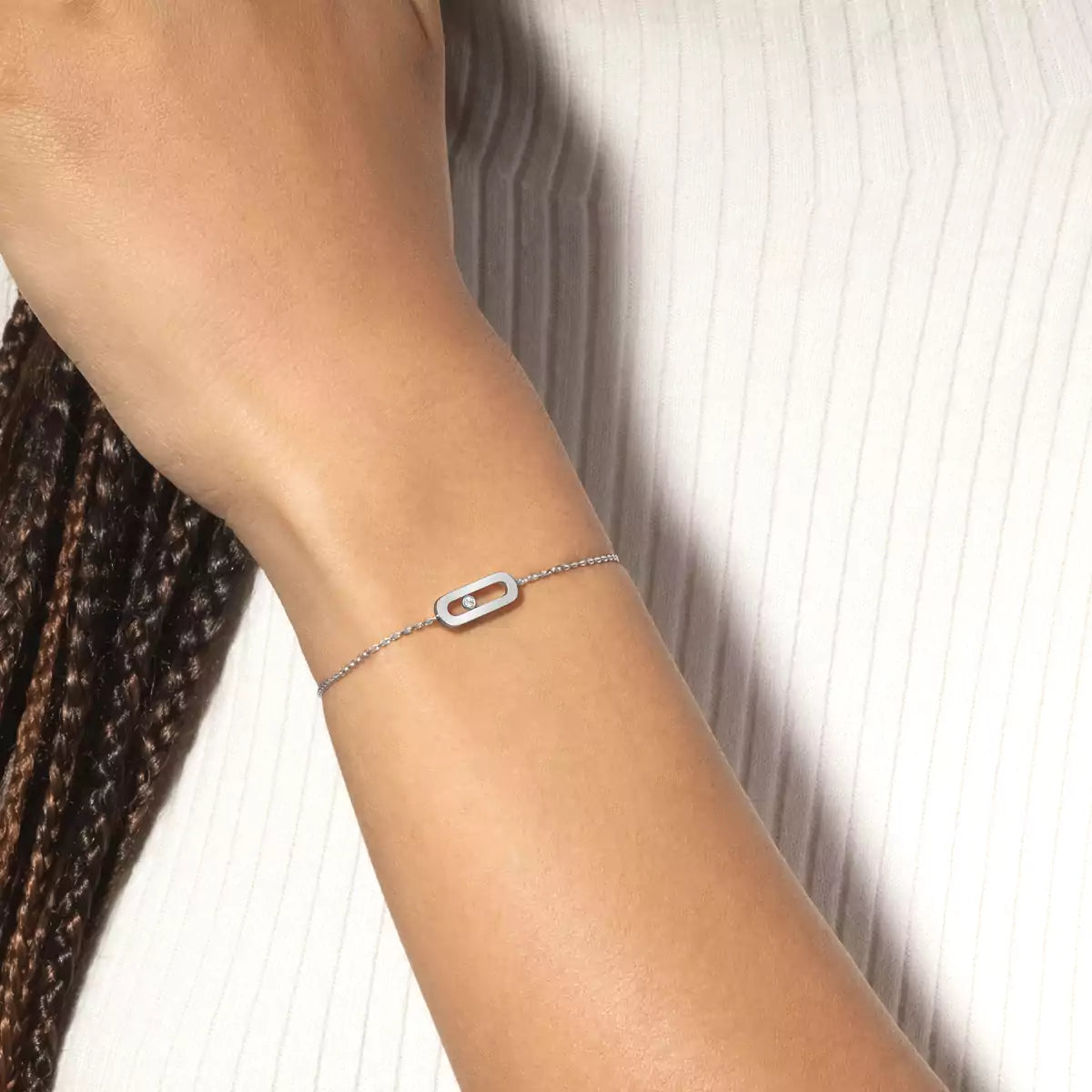 [LUXE]Move Uno Diamond Bracelet