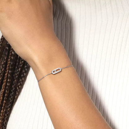 [LUXE]Move Uno Diamond Bracelet