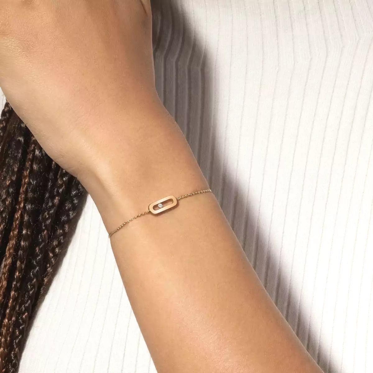 [LUXE]Move Uno Diamond Bracelet