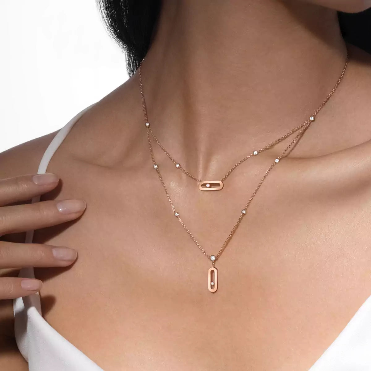 [LUXE] Move Uno Diamond Necklace
