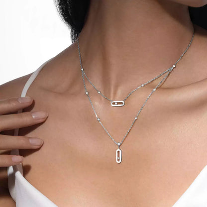 [LUXE] Move Uno Diamond Necklace
