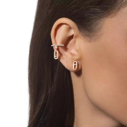 [LUXE]Move Uno Diamond Stud Earrings