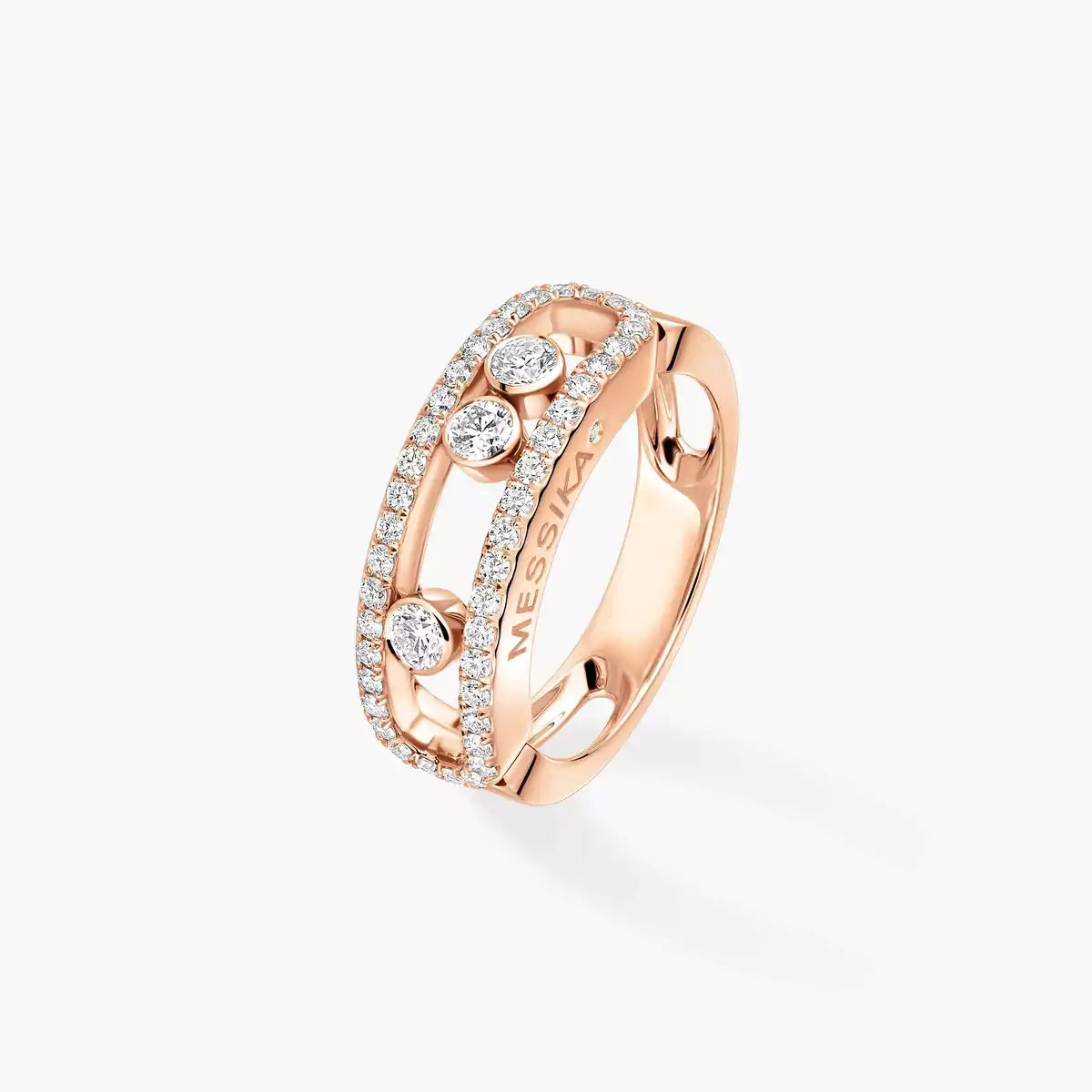 [LUXE] Move Gold Diamond Pave_ Ring