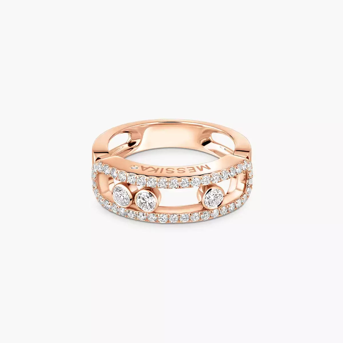 [LUXE] Move Gold Diamond Pave_ Ring