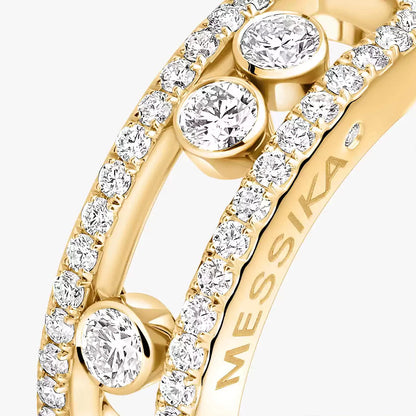 [LUXE] Move Gold Diamond Pave_ Ring