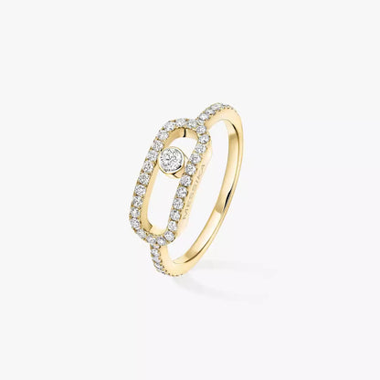 [LUXE]Move Uno Diamond Ring in Gold