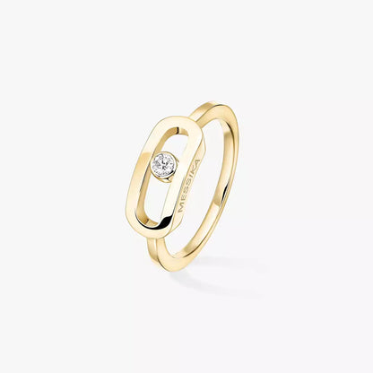 [LUXE]Move Uno Diamond Ring in Gold