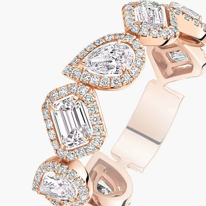[LUXE]Diamond Wedding Ring My Twin