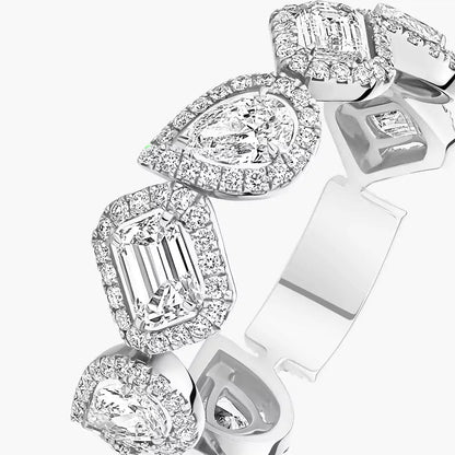 [LUXE]Diamond Wedding Ring My Twin