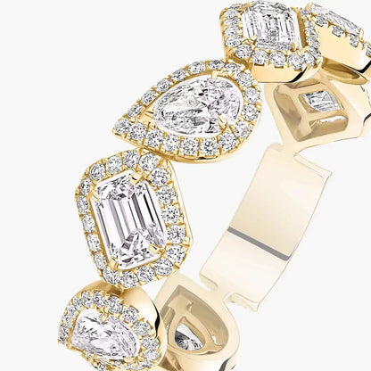 [LUXE]Diamond Wedding Ring My Twin