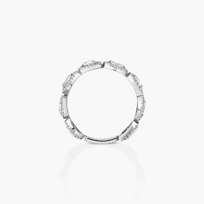 [LUXE]Diamond Wedding Ring My Twin