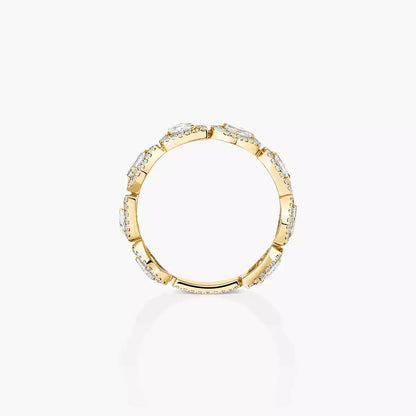[LUXE]Diamond Wedding Ring My Twin