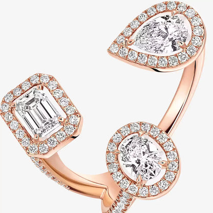 [[LUXE] Diamond Ring 0,25ct My Twin Trilogy