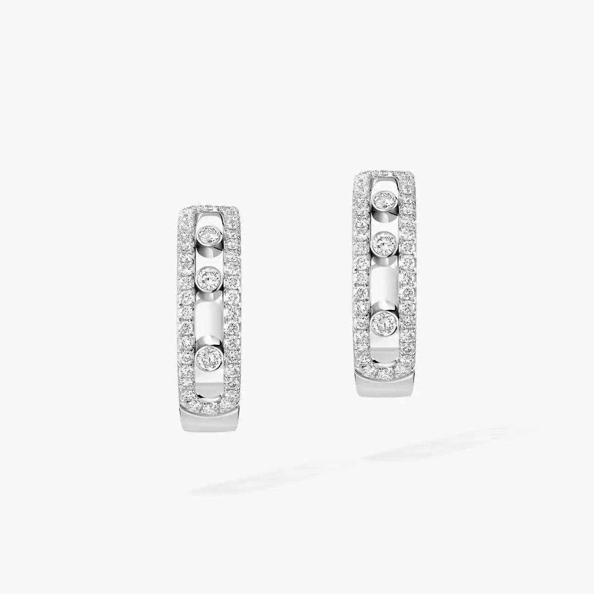 [LUXE]Diamond Pave_ Hoop Earrings Move