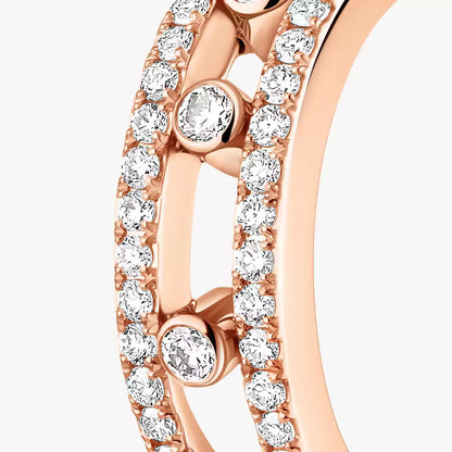 [LUXE]Diamond Pave_ Hoop Earrings Move
