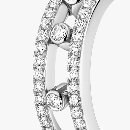 [LUXE]Diamond Pave_ Hoop Earrings Move