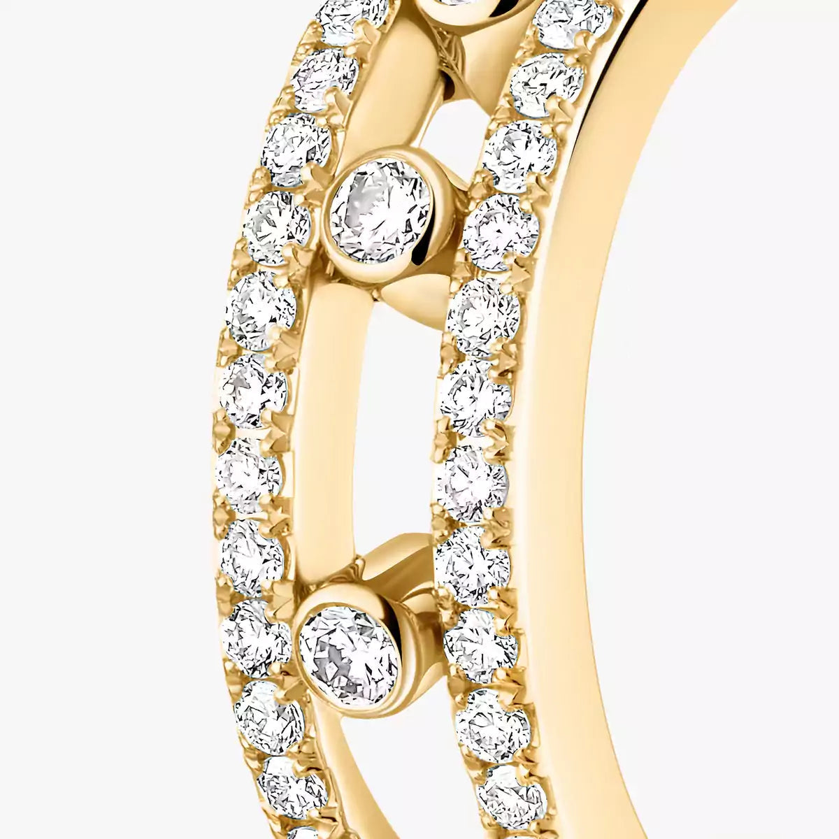 [LUXE]Diamond Pave_ Hoop Earrings Move