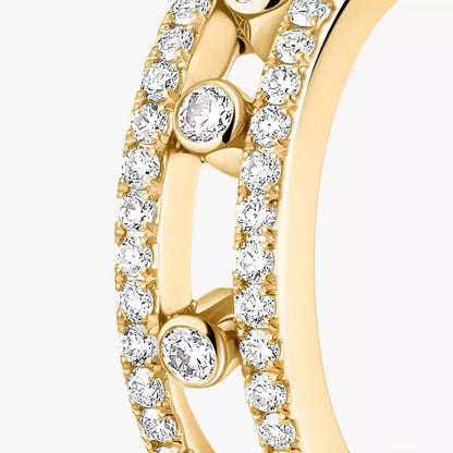 [LUXE]Diamond Pave_ Hoop Earrings Move