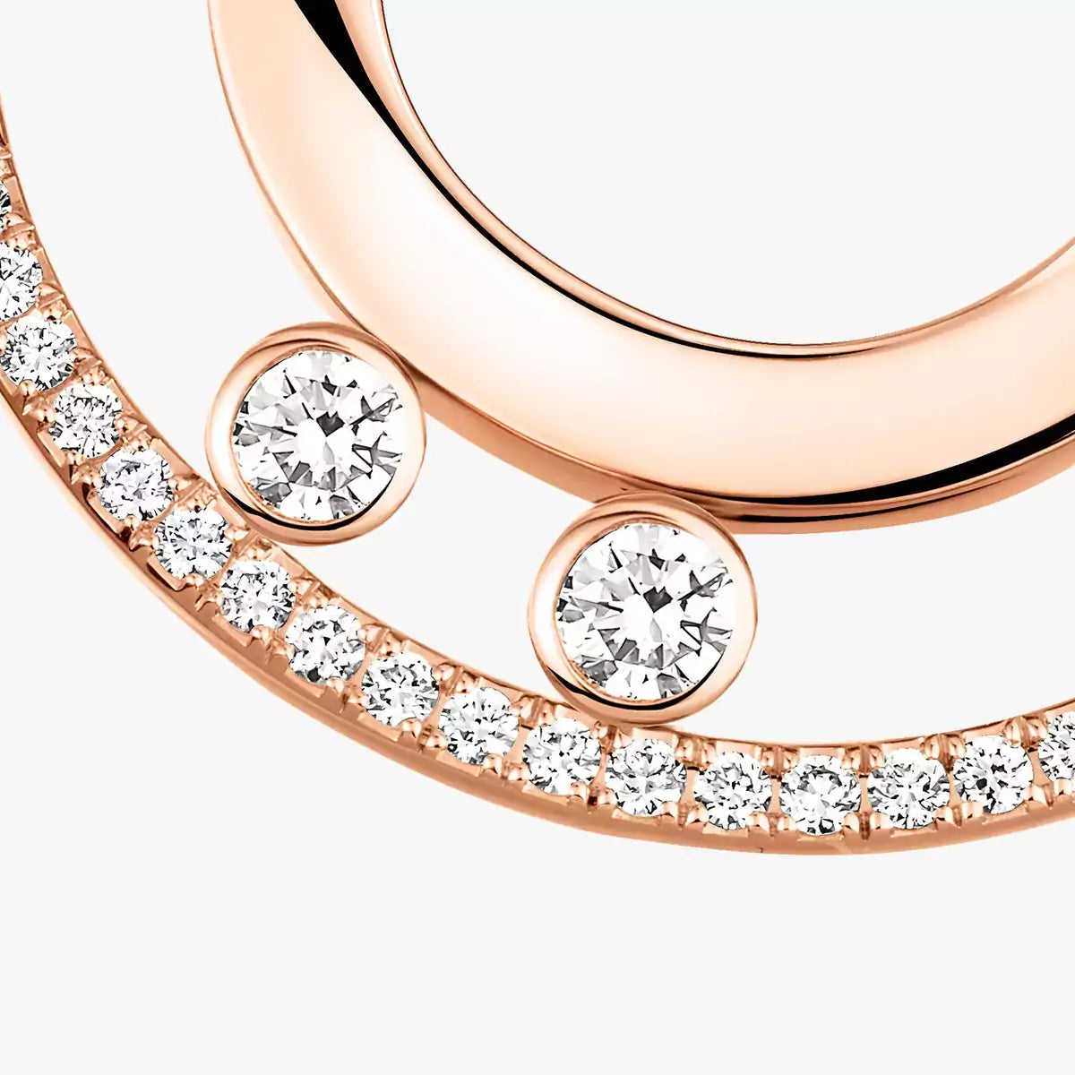 [LUXE]Move Romane Small Diamond Hoop Earrings