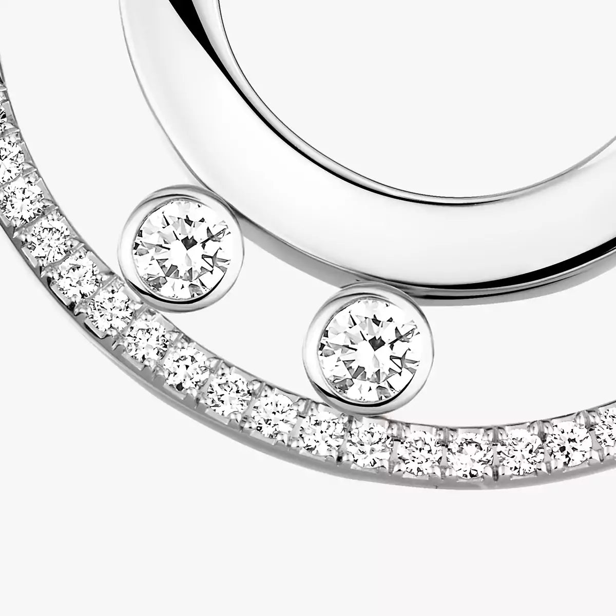 [LUXE]Move Romane Small Diamond Hoop Earrings