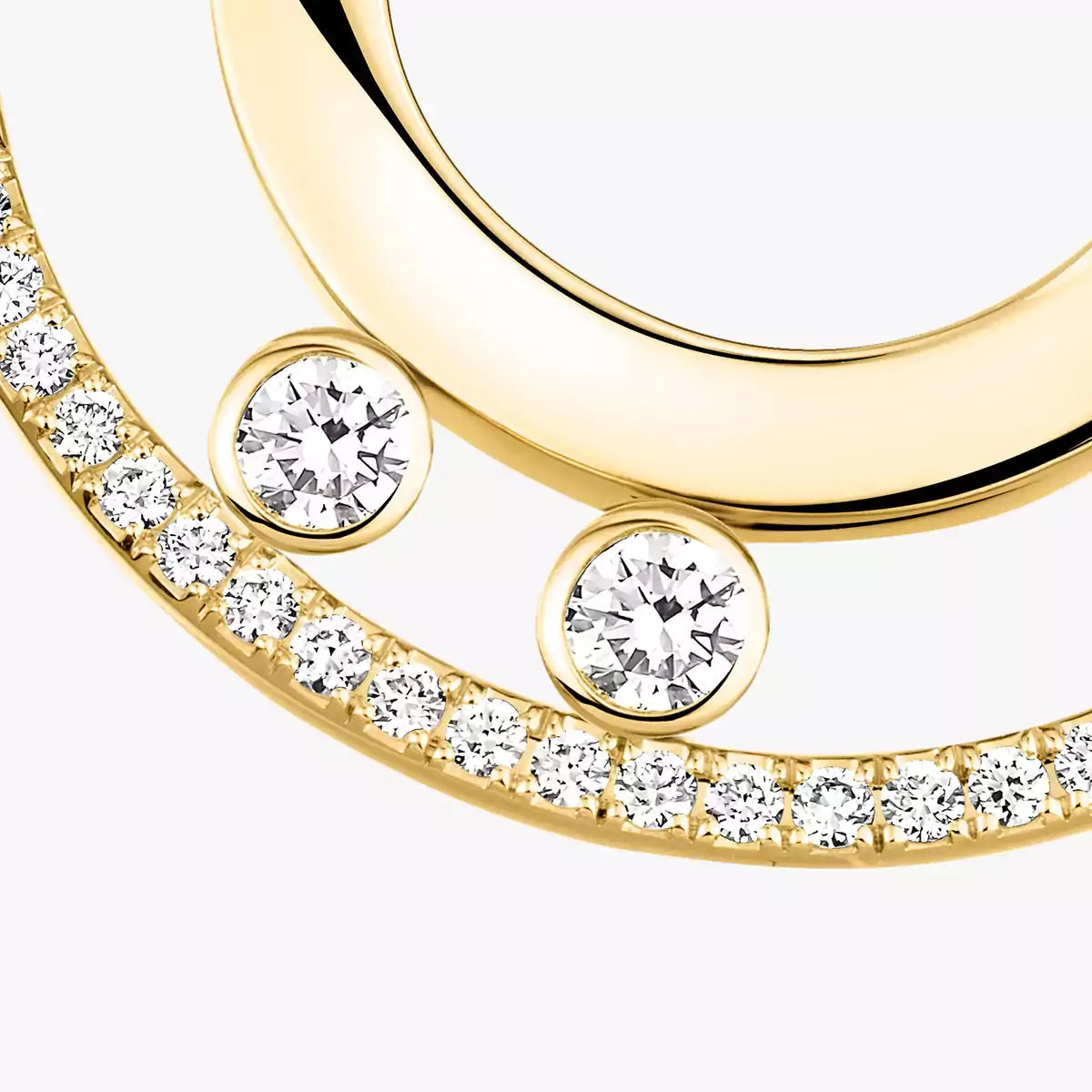 [LUXE]Move Romane Small Diamond Hoop Earrings