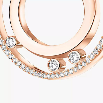 [LUXE]Move Romane Small Diamond Hoop Earrings