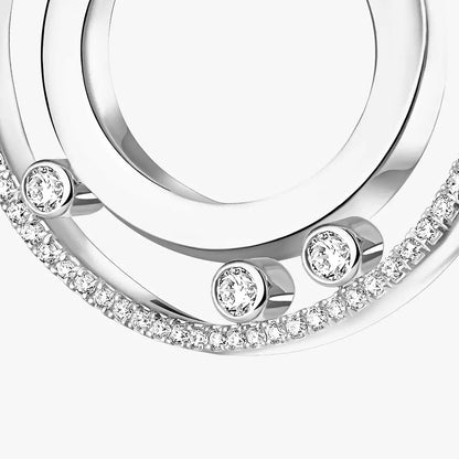 [LUXE]Move Romane Small Diamond Hoop Earrings
