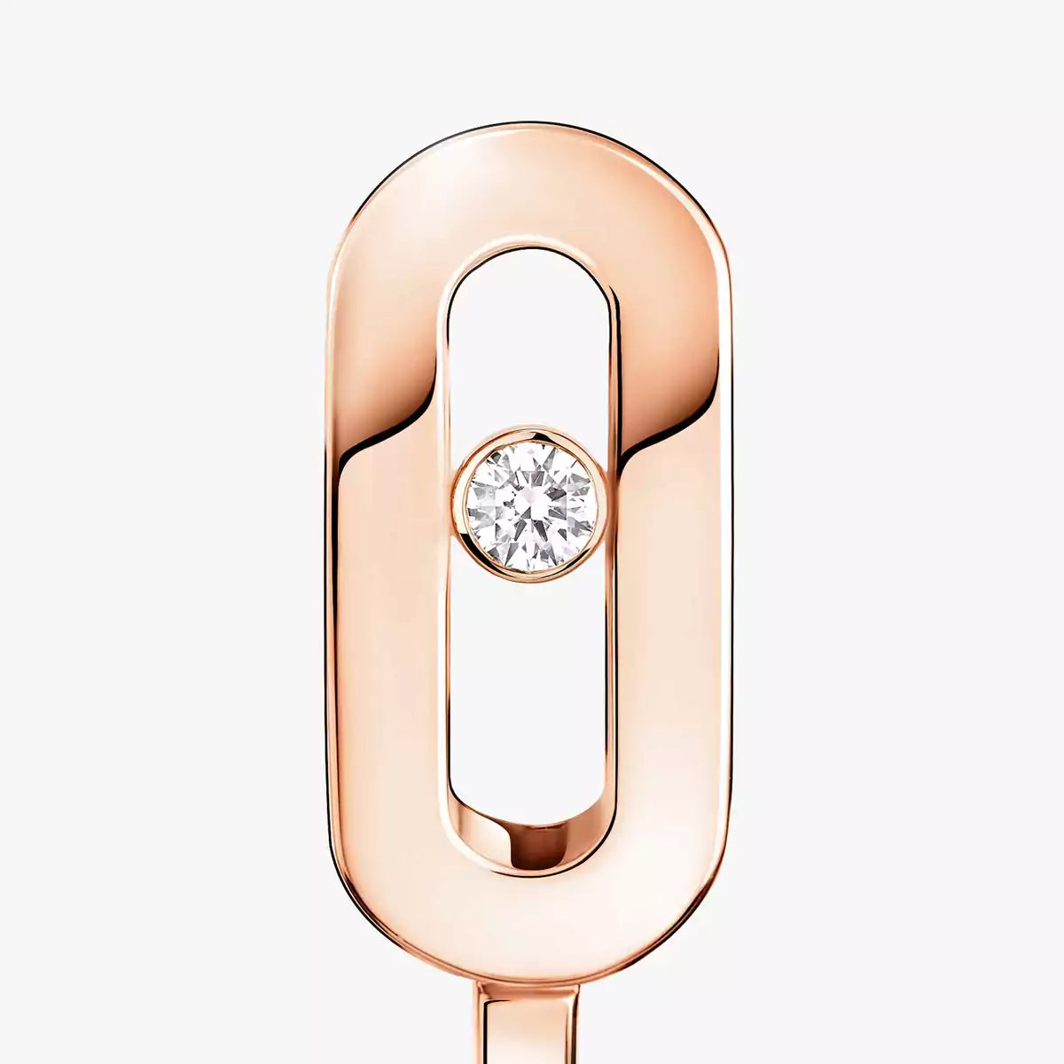 [LUXE]Diamond Mini Hoop Earrings Move Classique