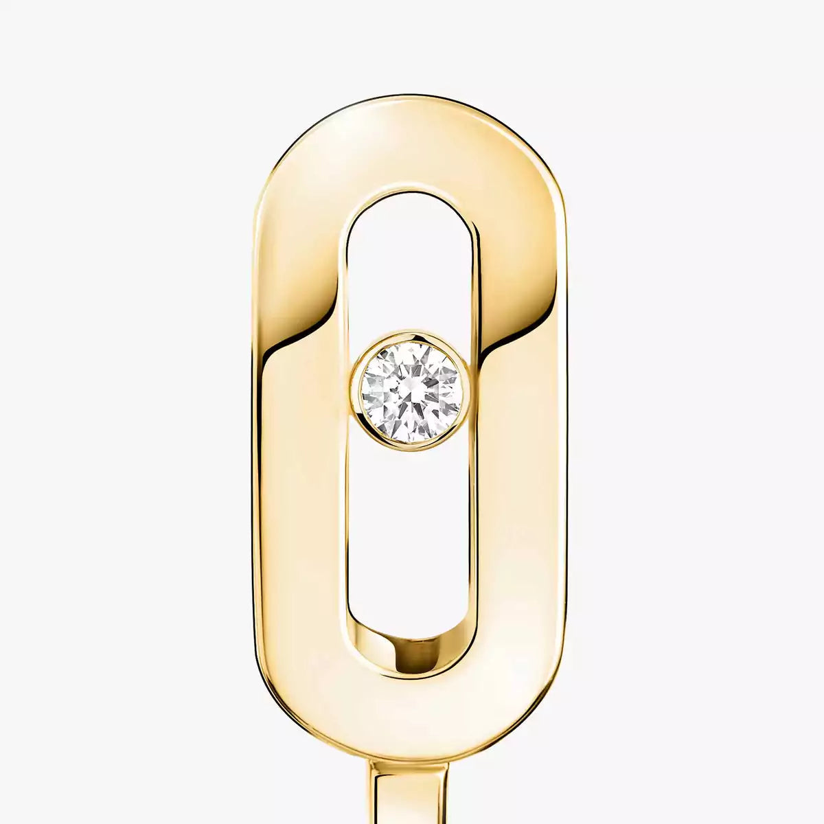 [LUXE]Diamond Mini Hoop Earrings Move Classique